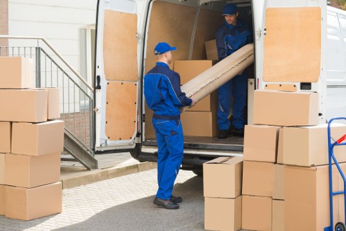Removal van service operating in Barnet residential street