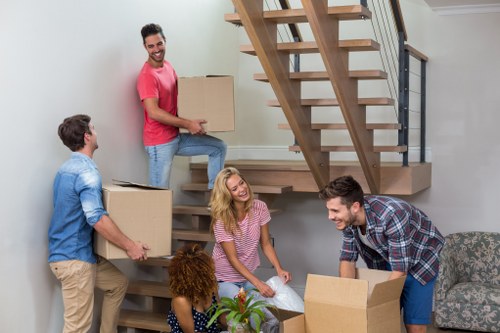 Local removal team planning a move in Barnet street with residential access