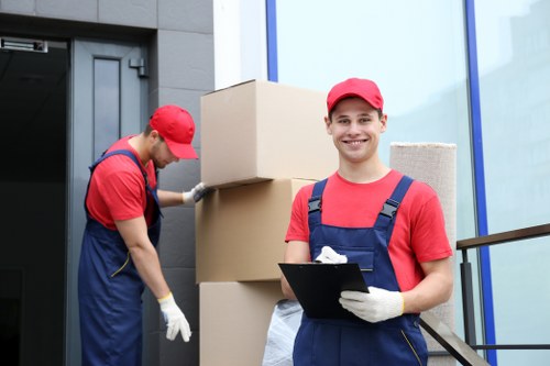 Local man with van moving household items in Barnet