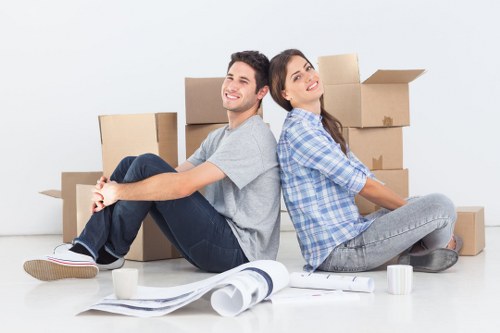 Removals team helping with a local house move in Barnet