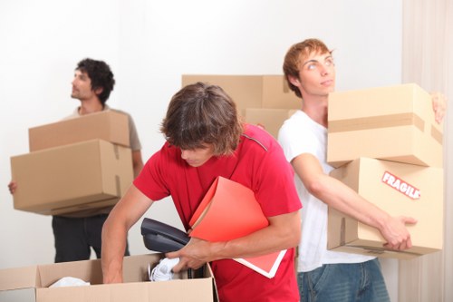 Packing and loading a removals van for a Barnet relocation