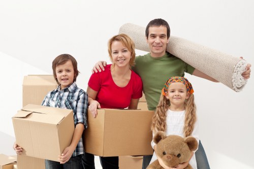 A reliable moving truck helping with a Barnet relocation