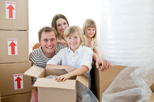 Cookie categories overview for a moving services website